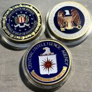 CIA-NSA-FBI CHALLENGE COIN LOT OF 3-GREAT DEAL-Fast Shipping!