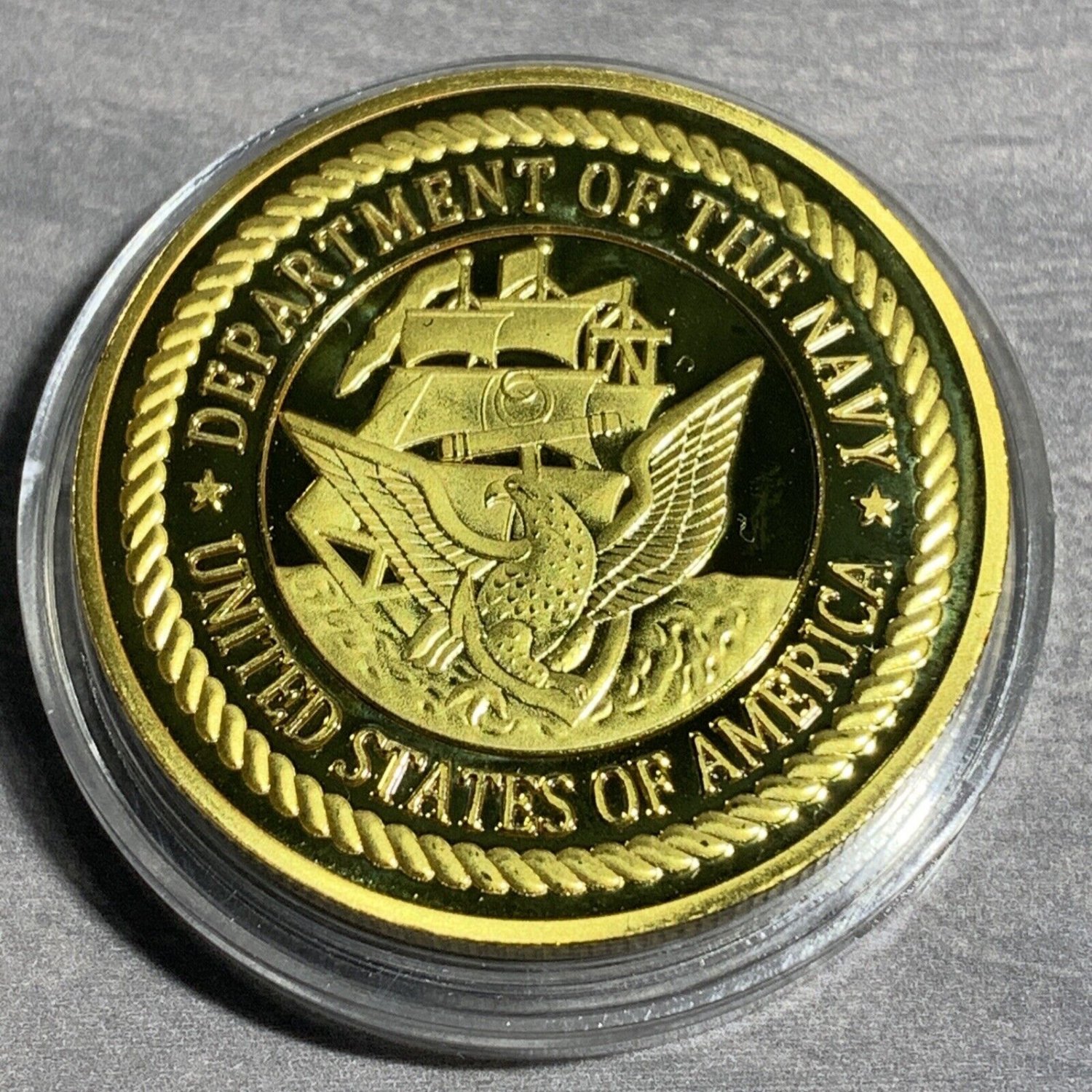 US NAVY NCIS Challenge Coin CRIMINAL INVESTIGATION SERVICE NCIS USN