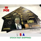 10X Gold Black President Donald Trump Banknotes 2024 Reserve $1K GIFTS