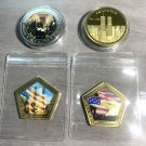 4 Challenge Coin Lot MIXED LOT 9/11 AND DECL OF INDEPENDENCE Offers Accepted