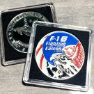 F-16 FIGHTING FALCON Challenge Coin-United States AIR FORCE USAF-w/Case