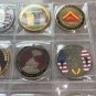 20 Challenge Coin Lot Mixed Military-Knights Templar-Trump-9/11 NICE!~ w Sleeve