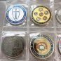 20 Challenge Coin Lot Mixed Military-Knights Templar-Trump-9/11 NICE!~ w Sleeve