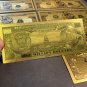10X Gold Flake Banknotes GAG FUN $1M GIFTS-Bills For Parties/Outings