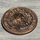 MEMEMTO MORI-CARPE DIEM Skull Novelty Good Luck Heads Tails Challenge Coin