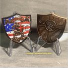 US MILITARY Challenge Coin-Eshesians 6.11.13  Armor of God Shield 2" NICE!