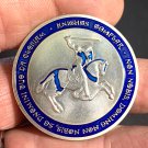 KNIGHTS TEMPLAR Horseman Shield Good Luck Heads Tails Challenge Coin
