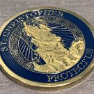 TRAVELERS SAFE DESTINY PRAYER COIN-ST CHRISTPHER HOLY PATRON OF TRAVELERS