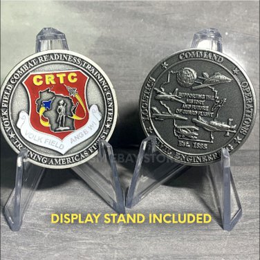 USAF VOLK FIELD CRTC ANGB WI COMBAT READINESS TRAINING CHALLENGE COIN W Stand