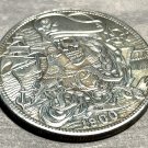 Pirate Skull Novelty Heads Tails Challenge Coin 38mm Antique Finish