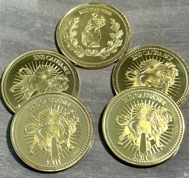 USA 5 PCS John Wick Gold Coin Continental Hotel. IN STOCK! SHIPS WITHIN 24 HRS!