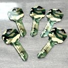 5 PACK CAMOUFLAGE HOUSE KEY BLANKS-Uncut NEW KWIKSET KW-1/SHIPS IN 24HRS!