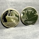 TITANIC COMMEMORATIVE Challenge Coin GOLD VERSION-IN STOCK SHIPS IN 24HRS-USA!