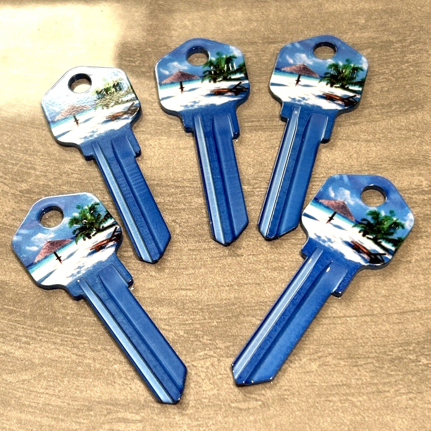 5XBEACH HOUSE RENTAL KEYS Uncut NEW Key BlankHOUSE KEYS KWIKSET KW11