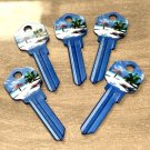 5X-BEACH HOUSE RENTAL KEYS Uncut NEW Key Blank-HOUSE KEYS KWIKSET KW-11 6 PIN