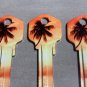 5X PALM TREE-BEACH HOUSE Uncut NEW Key Blank-HOUSE KEYS KWIKSET KW-11 6 PIN
