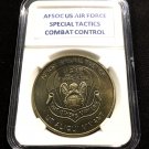 AFSOC USAF Special Tactics Combat Control Bronze Tone Challenge Coin IN STOCK!