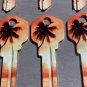 5X PALM TREE-BEACH HOUSE Uncut NEW Key Blank-HOUSE KEYS KWIKSET KW-1