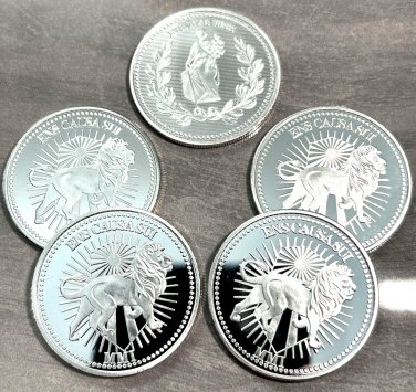 USA 5 PCS John Wick SILVER Coin Continental Hotel. IN STOCK! SHIPS WITHIN 24 HRS