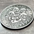 CARPE DIEM SIEZE THE DAY SKULL Novelty Good Luck Heads Tails Challenge Coin