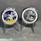 51st Fighter Wing Osan Air Force Base Korea Challenge Coin 1.75"  w Stand