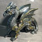 RESIN FLYING DRAGON SCULPTURE-HOME DECOR-STEAMPUNK LG 6.5" SHIPS IN 24HRS USA!