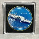 USS CORAL SEA CV-43 IMPRINTED Challenge Coin USN-US NAVY 40mm with Case New