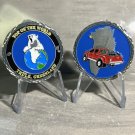 THULE AFB Challenge Coin 1.75" Greenland "TOP OF THE WORLD" Polar Bear w/Stand