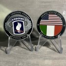 173RD AIRBORNE BRIGADE-VINCENZA ITALY US ARMY 1.75"  Challenge Coin w Stand