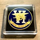 SEAL TEAM SIX (6) CHALLENGE COIN-US Navy Special Warfare Development Group WCase