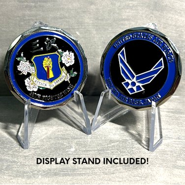 USAF CHALLENGE COIN MISAWA AFB JAPAN 35TH FIGHTER WING-1.75" STAND INCLUDED!