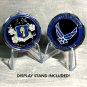 USAF CHALLENGE COIN MISAWA AFB JAPAN 35TH FIGHTER WING-1.75" STAND INCLUDED!