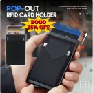 BOGO 25% OFF Slim Minimalist Pop Up Mens Wallet RFID Blocking Card Holder