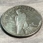 GRIM REAPER EVIL TIME IS UP Skull Novelty Good Luck Heads Tails Challenge Coin