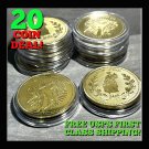 USA 20 PCS Gold Coin Continental Hotel. IN STOCK! SHIPS WITHIN 24 HRS!