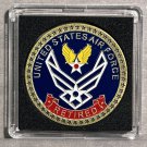 USAF VETERAN RETIRED Challenge Coin United States AIR FORCE USAF WITH CASE!