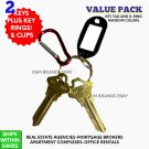2 SCHLAGE SC-1 House Key Blanks PLUS CLIP & RING  Maintenance Home Business Use