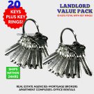 20 SCHLAGE SC-1 w RING House Key Blanks NICKEL P LANDLORD Maintenance Apartments
