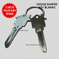 House Shaped Key Blank 2 PACK KWIKSET KW-11 W RING NICKEL REAL ESTATE-MORTGAGE