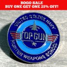 Top Gun Enamel Hat Pin Logo Movies 80s Cinema Films Action Military Lapel Bag