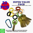 10 PACK COMBO SET KWIKSET KW-1 RING House Key Blanks Brass-Apartments  DEAL