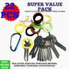 10 PACK COMBO SET KWIKSET KW-1 W RING House Key Blanks Brass-Apartments OFFICE