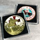 Knights Templar Protection Freemason Challenge Coin IN STOCK! SHIPS IN 24HRS!