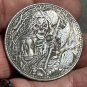 GRIM REAPER EVIL AX Skull  Novelty Good Luck Heads Tails Challenge Coin