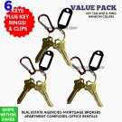6 SCHLAGE SC-1 House Key Blanks PLUS CLIP & RING  Maintenance Home Business Use