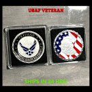 USAF VETERAN Challenge Coin United States AIR FORCE USAF WITH CASE!