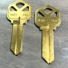 KWIKSET KW-1 House Key Blanks Brass 2 PACK Maintenance Home Business Use