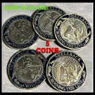 LOT OF 5 Shellback United States Navy Marine Corps USN Challenge Coin BRONZE
