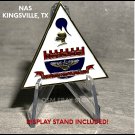 NAS KINGSVILLE TEXAS CHALLENGE COIN 1.75" FLYING THE FUTURE TRIANGULAR-W STAND!