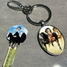 WILD HORSES Key Blank PLUS KEY CHAIN & LOBSTER CLAW-HOME HOUSE KEYS KWIKSET KW-1